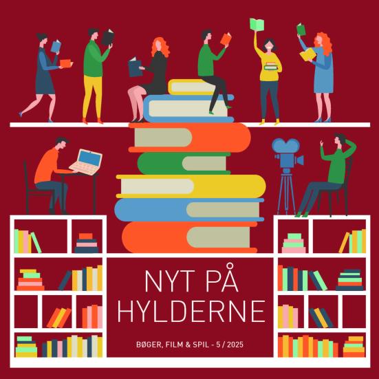 Forside af folderen "Nyt på hylderne nr. 5, 2025"