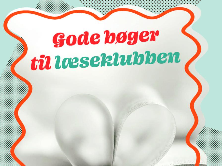 Forside af folderen "Gode bøger til læseklubben"